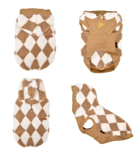 Puppia Luca Hoodie Beige Hondenkleding > Hondentrui Small