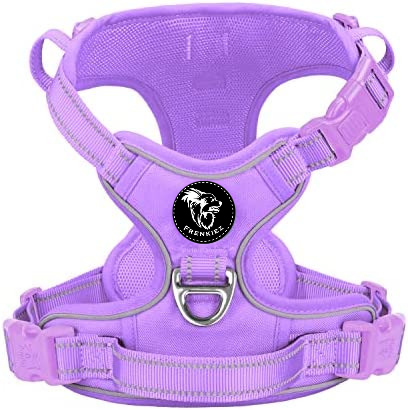 Frenkiez Y tuig dogharness reflective Lila ( matching straps ) - Premium hondentuig > honden harnas from Frenkiez - Just €34.99! Shop now at Frenkiezdogshop