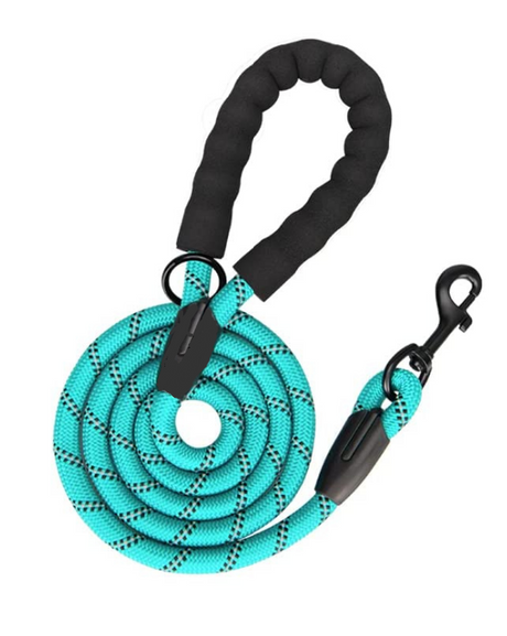 Frenkiez reflective dog leash Mint Blue - Premium hondenriem > hondenlijn from Frenkiez - Just €18.99! Shop now at Frenkiezdogshop