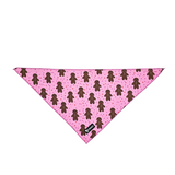 Frenkiez Christmas Bandana Pink Gingerbread Man - Premium Hondenkleding > bandana from Frenkiez - Just €9.99! Shop now at Frenkiezdogshop