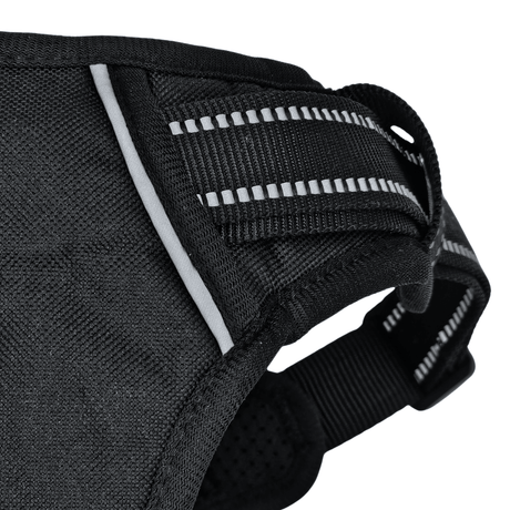 Frenkiez reflective basic dog harness Black hondentuig > honden harnas > Y tuigen Small