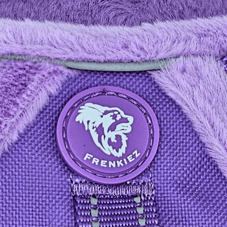 Frenkiez Teddy reflective Y tuig no pull dogharness Luxury Lila hondentuig > honden harnas > Y tuigen X - Small