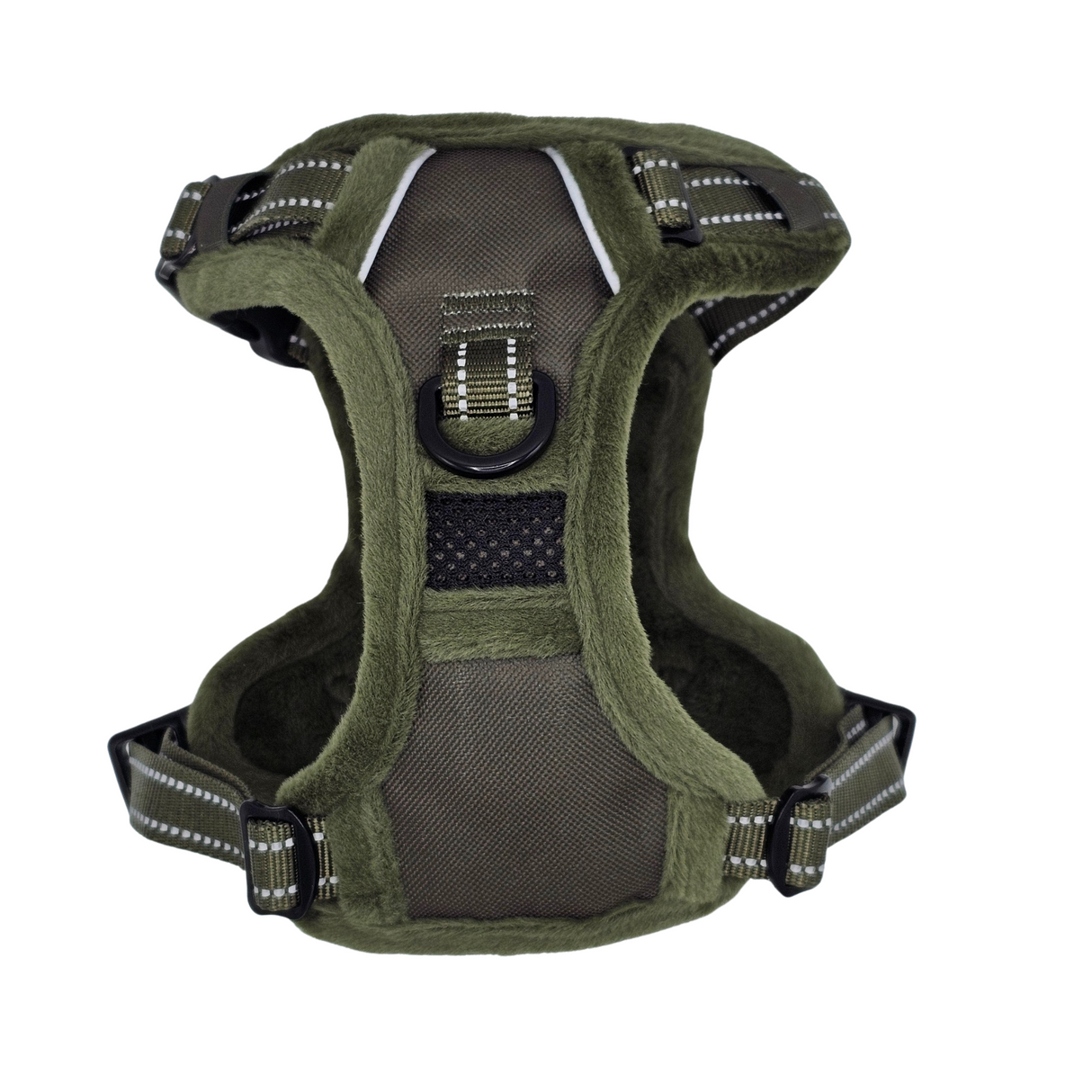 Frenkiez Teddy reflective Y tuig no pull dogharness Army Green - Premium hondentuig > honden harnas from Frenkiez - Just €44.99! Shop now at Frenkiezdogshop