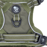 Frenkiez Teddy reflective Y tuig no pull dogharness Army Green - Premium hondentuig > honden harnas from Frenkiez - Just €44.99! Shop now at Frenkiezdogshop