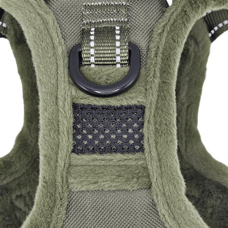 Frenkiez Teddy Reflective Y Tuig No Pull - Army Green Hondenharnas hondentuig > honden harnas > Y tuigen X - Small