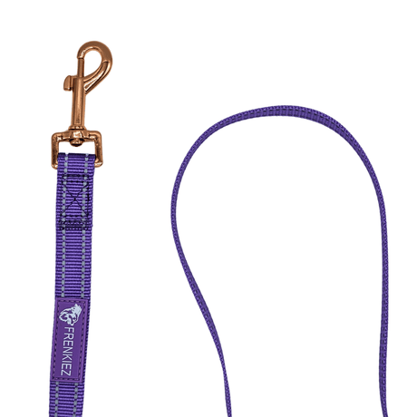 Frenkiez reflective dog leash Luxury Lila hondenriem > hondenlijn Small