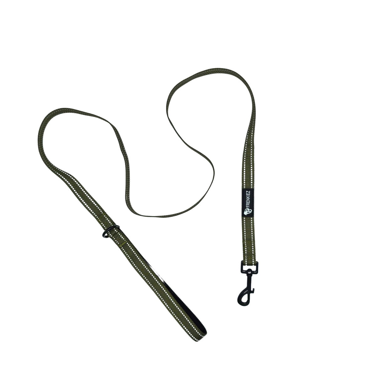 Frenkiez reflective  dog leash New Army Green - Premium hondenriem > hondenlijn from Frenkiez - Just €14.99! Shop now at Frenkiezdogshop