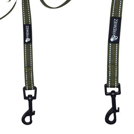 Frenkiez reflective dog leash New Army Green hondenriem > hondenlijn Small