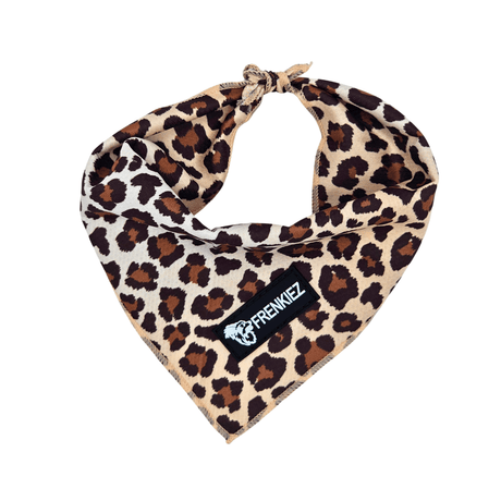 Frenkiez Cooling Bandana Brown Leopard Hondenkleding > bandana Small
