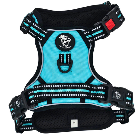 Frenkiez reflective Y tuig no pull dogharness Tiffany Blue - Premium hondentuig > honden harnas from Frenkiez - Just €34.99! Shop now at Frenkiezdogshop