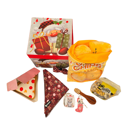Frenkiez Christmas Giftbox NEW Brown edition Hondencadeau > Kerstcadeau Small dogs