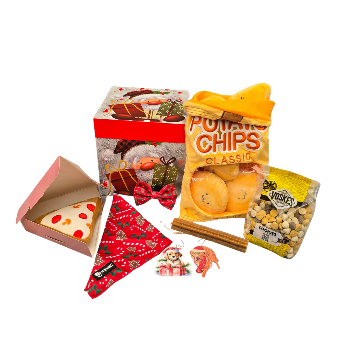 Frenkiez Christmas Giftbox NEW  Red edition - Premium Hondencadeau > Kerstcadeau from Frenkiez - Just €24.99! Shop now at Frenkiezdogshop