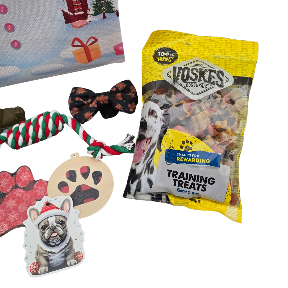 Frenkiez Christmas Giftbox Small NEW Black edition - Premium Hondencadeau > Kerstcadeau from Frenkiez - Just €12.99! Shop now at Frenkiezdogshop