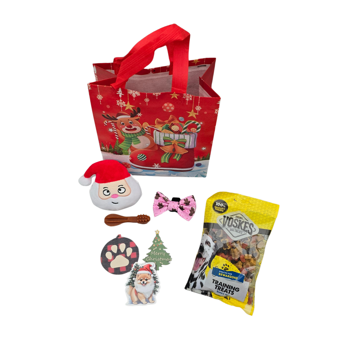Frenkiez Christmas Giftbox Small NEW Pink edition - Premium Hondencadeau > Kerstcadeau from Frenkiez - Just €12.99! Shop now at Frenkiezdogshop
