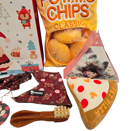 Frenkiez Christmas big Giftbox NEW Brown edition Hondencadeau > Kerstcadeau Small