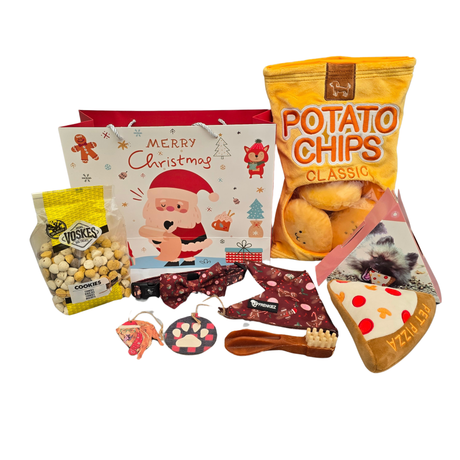 Frenkiez Christmas big Giftbox NEW Brown edition Hondencadeau > Kerstcadeau Small