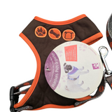 Bobby bones harness soft en lijn set Brown Small - Premium hondentuig > honden harnas from Bobby - Just €10! Shop now at Frenkiezdogshop