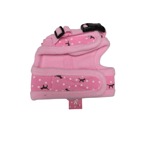 Pinkaholic Princess Pinka Harness Indian Pink tweedekans hondentuig > honden harnas > model B X - Small - Indian Pink