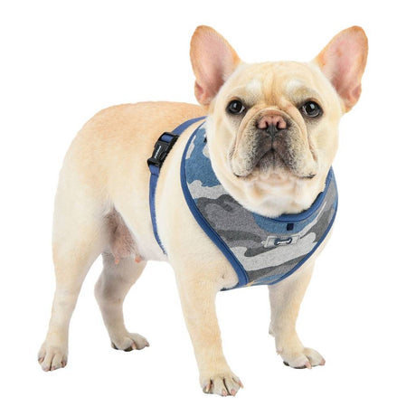 Puppia Ensign Harness Model A Blue Camo ( X LARGE ) hondentuig > honden harnas > model A Medium
