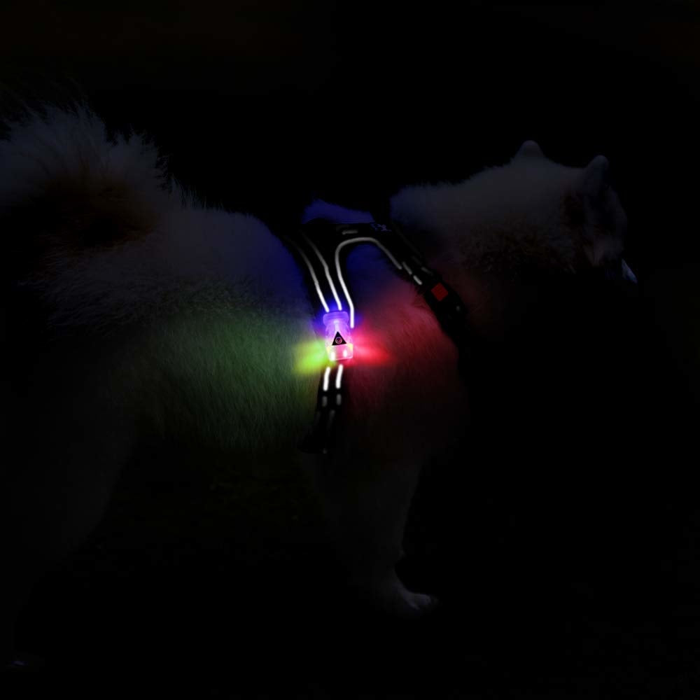 Frenkiez reflective no pull lockable dog harness LED black ( TWEEDEKANS ) - Premium hondentuig > honden harnas from Frenkiez - Just €19.99! Shop now at Frenkiezdogshop