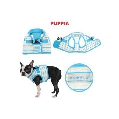 Puppia Yacht Club Harness model B blue ( Small ) - Premium hondentuig > honden harnas from Puppia - Just €19.99! Shop now at Frenkiezdogshop