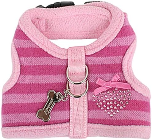 Pinkaholic Bubbly Pinka Harness Sky Blue & Indian Pink hondentuig > honden harnas > model B X - Small - Indian Pink