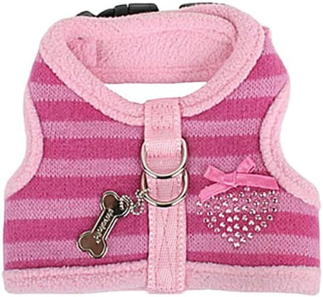 Pinkaholic Bubbly Pinka Harness Sky Blue & Indian Pink hondentuig > honden harnas > model B X - Small - Indian Pink