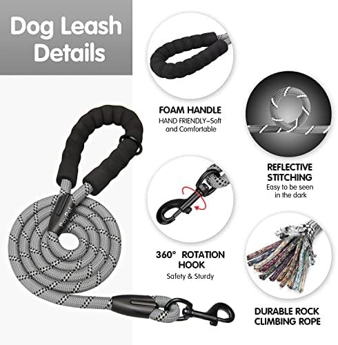 Frenkiez reflective dog leash Grey - Premium hondenriem > hondenlijn from Frenkiez - Just €18.99! Shop now at Frenkiezdogshop