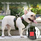 Frenkiez Y tuig dogharness reflective ( matching straps ) Military Green - Premium hondentuig > honden harnas from Frenkiez - Just €34.99! Shop now at Frenkiezdogshop