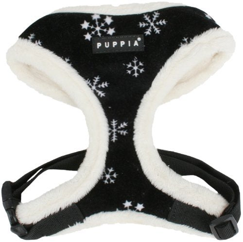 Puppia Snowflake Harness model A black - Premium hondentuig > honden harnas from Puppia - Just €19.99! Shop now at Frenkiezdogshop