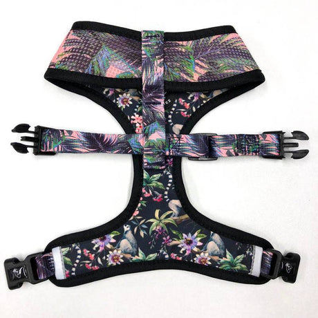 Frenkiez Reversible Harness Maki Flower hondentuig > honden harnas > model A X - Small
