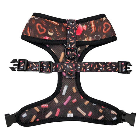 Frenkiez Reversible Harness Coffee Sprinkles hondentuig > honden harnas > model A X - Small