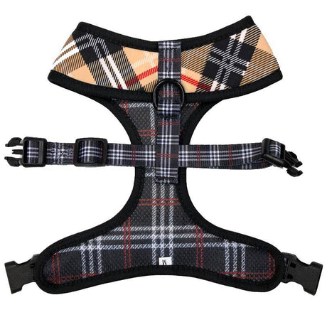 Frenkiez Reversible Harness BarkBerry Beige hondentuig > honden harnas > model A X - Small