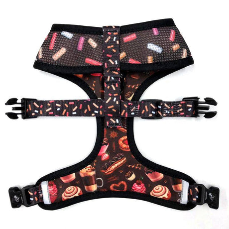 Frenkiez Reversible Harness Coffee Sprinkles hondentuig > honden harnas > model A X - Small