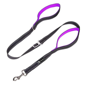 Frenkiez reflective dog leash carseatbelt Purple - Premium hondenriem > hondenlijn from Frenkiez - Just €10! Shop now at Frenkiezdogshop