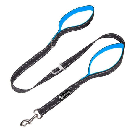 Frenkiez reflective dog leash carseatbelt Blue - Premium hondenriem > hondenlijn from Frenkiez - Just €18.99! Shop now at Frenkiezdogshop