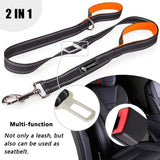 Frenkiez reflective dog leash carseatbelt Purple - Premium hondenriem > hondenlijn from Frenkiez - Just €18.99! Shop now at Frenkiezdogshop