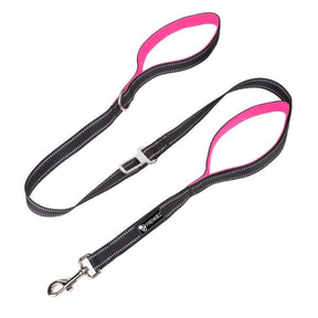 Frenkiez reflective dog leash carseatbelt Pink - Premium hondenriem > hondenlijn from Frenkiez - Just €10! Shop now at Frenkiezdogshop