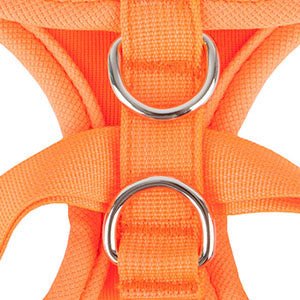 Puppia Neon Soft Harness Ritefit II Orange hondentuig > honden harnas > model A Small