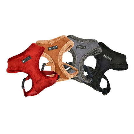 Puppia Terry Harness model A brown hondentuig > honden harnas > model A Small