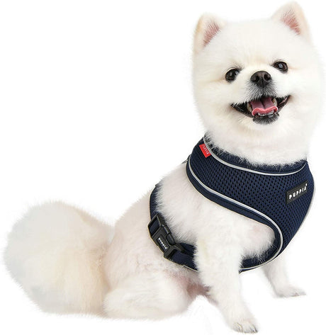 Puppia Soft Harness PRO model A Navy hondentuig > honden harnas > model A Small