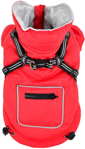 Puppia Mallory Jacket Harness Red - Premium Hondenkleding > hondenjas from Puppia - Just €39.99! Shop now at Frenkiezdogshop