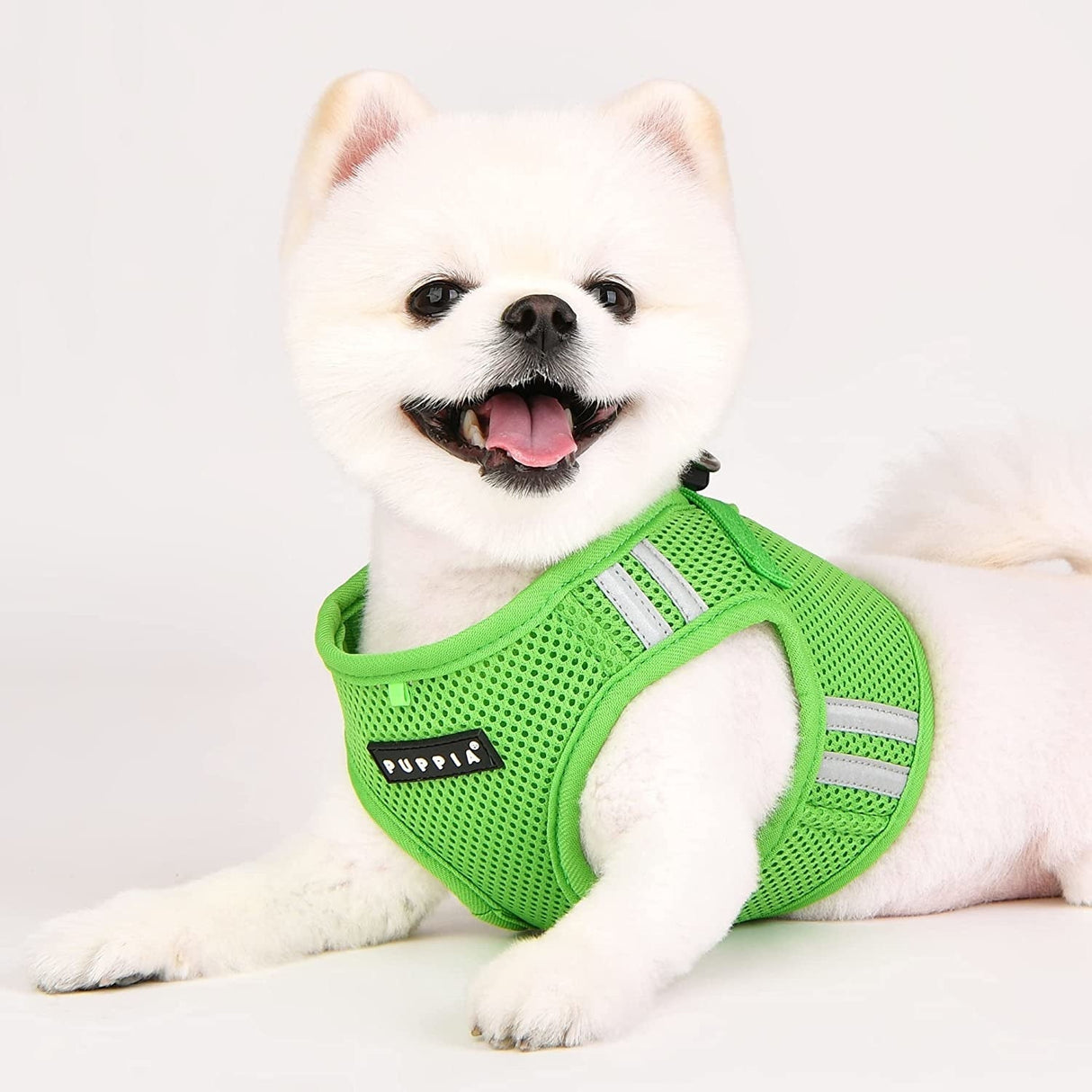 Puppia Soft Vest Harness PRO model B Green - Premium hondentuig > honden harnas from Puppia - Just €23.99! Shop now at Frenkiezdogshop