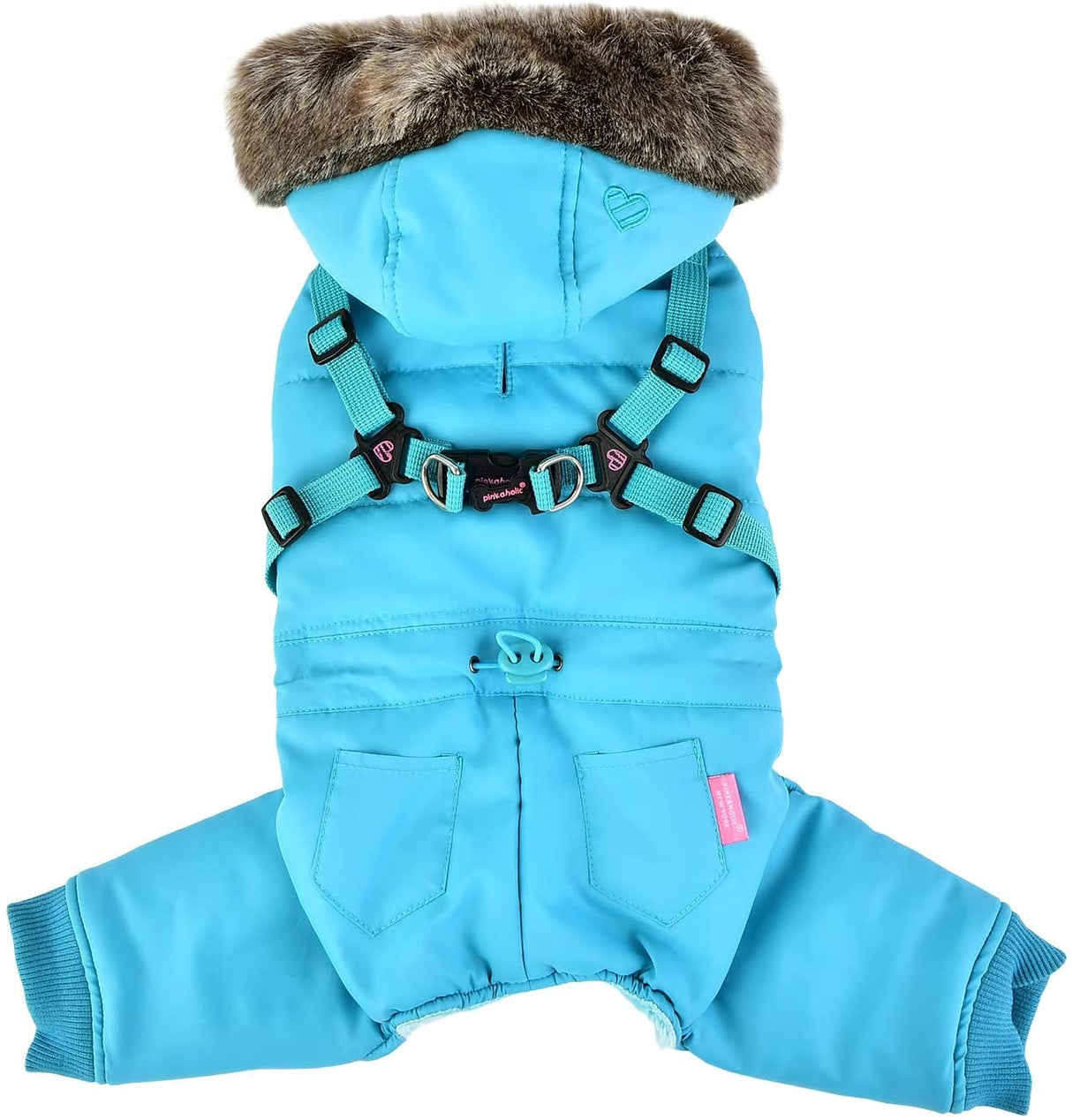 Pinkaholic Evelyn Jacket Harness Aqua - Premium Hondenkleding > hondenjas from Pinkaholic - Just €55.99! Shop now at Frenkiezdogshop