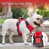 Frenkiez Y tuig dogharness reflective Red ( matching straps ) - Premium hondentuig > honden harnas from Frenkiez - Just €34.99! Shop now at Frenkiezdogshop