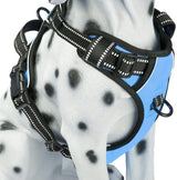 Frenkiez reflective no pull dog harness blue XS & S ) - Premium hondentuig > honden harnas from Frenkiez - Just €17.99! Shop now at Frenkiezdogshop