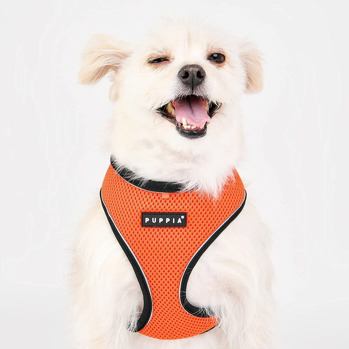 Puppia Soft Harness PRO model A Orange - Premium hondentuig > honden harnas from Puppia - Just €21.99! Shop now at Frenkiezdogshop