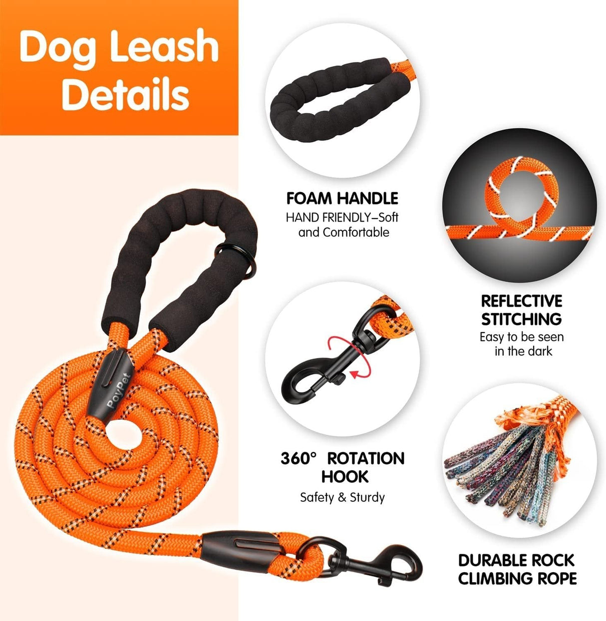 Frenkiez reflective dog leash carseatbelt orange - Premium hondenriem > hondenlijn from Frenkiez - Just €18.99! Shop now at Frenkiezdogshop