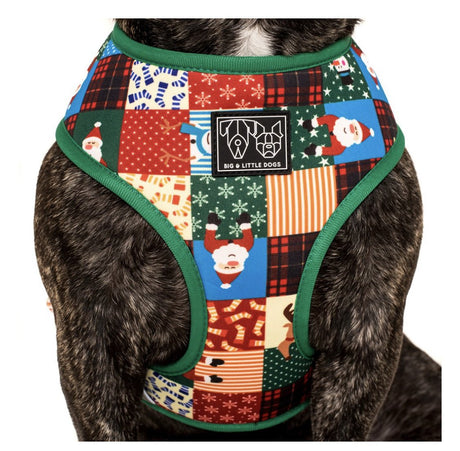 Big and Little Dogs Reversible Harness Silly Season ( XS, S & M ) hondentuig > honden harnas > model A X - Small