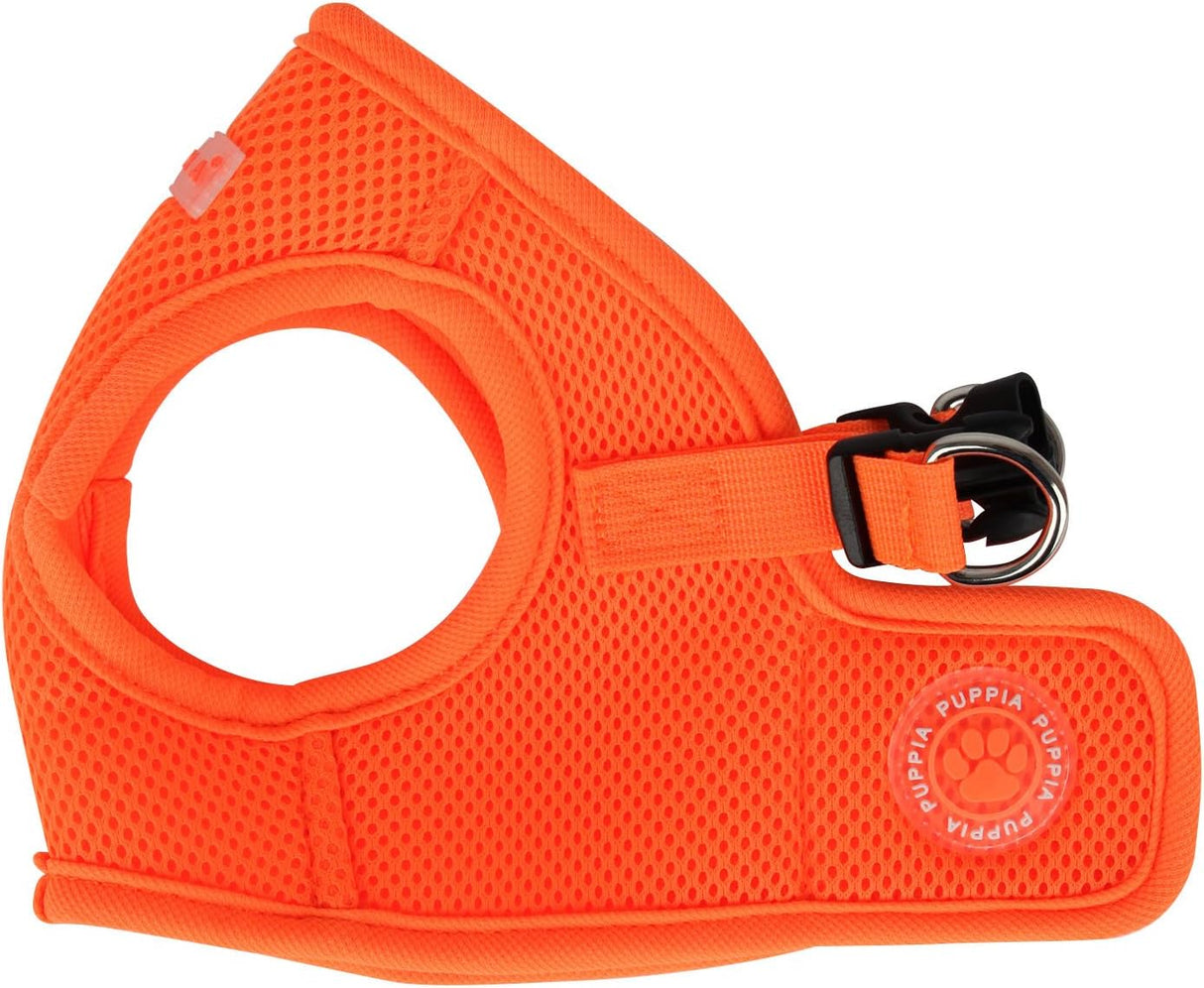 Puppia Soft Vest Harness model B Neon orange - Premium hondentuig > honden harnas from Puppia - Just €22.99! Shop now at Frenkiezdogshop